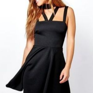Black Choker Skater dress. Brand New! Size 4